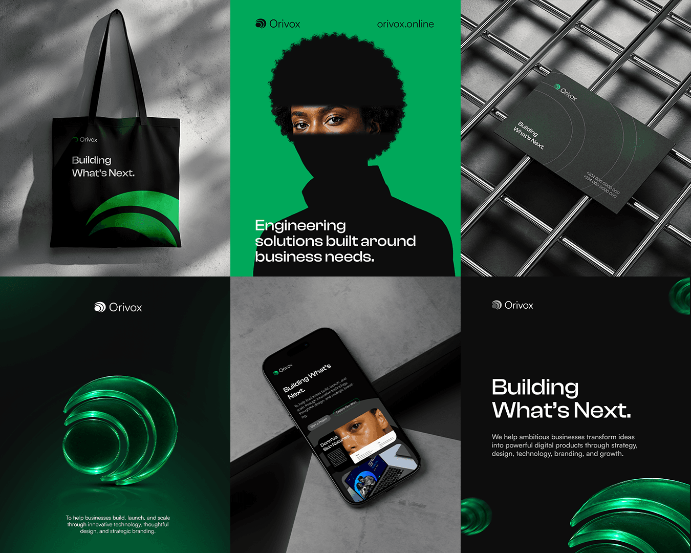 Orivox product and brand experience collage