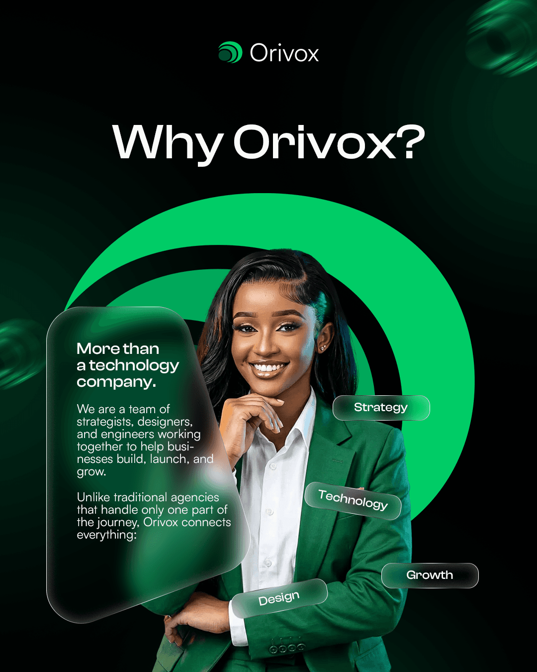 Orivox brand campaign flyer