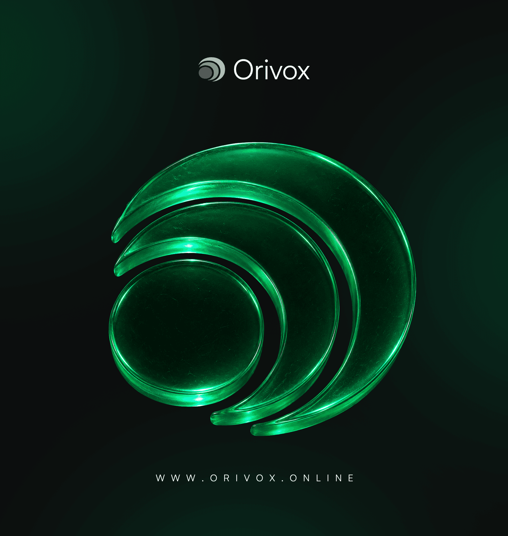 Orivox three-dimensional brand signage design